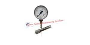 Hypodermic Needle Pressure Gauge